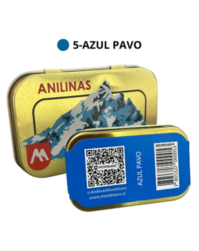 5-AZULPAVO Anilina Montlanc - Cajita Dorada